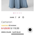 Kennedy Blue  Bridesmaid dress worn once. Style Cameron with pockets. Photo 3