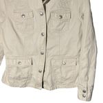 Gap cream 4 way medium excellent condition blazer jacket Photo 2