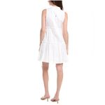 Vince Camuto  White Dress with Pearl Accents Photo 1