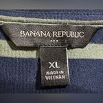 Banana Republic  striped t-shirt dress with front pockets size XL blue green Photo 7