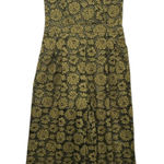 Biditirry Women's Floral Lace Jumpsuit Sleeveless‎ Olive Green Wide Leg Romper L Size L Photo 0