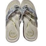 Abeo Sandals Womens 6.5 N Brenda Neutral Thong Sandals Snake Print Beige Open To Tan Photo 6