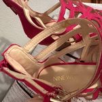 Nine West pink wedges size 7.5 EUC Photo 3