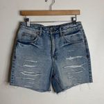 Ksubi  ladies racer short thrashed detail cutoff denim shorts size 28 100% cotton Photo 0