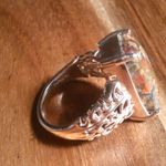 Matrix Fire Opal 14K Rose Gold Over Copper Ring (Size 9) Photo 5