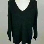 American Eagle  Black V-Neck Oversized Sweater Size XS Photo 0