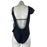 NEW Basement Black Sleeveless Ruffle V Photo 1