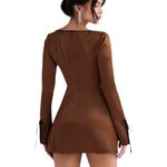 House Of CB Sakina Copper Satin Mini Dress Size XS Photo 3