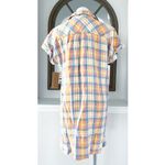 Billy T Short Sleeve Popover Dress in Picnic Plaid, Size L New w/Tag $118 Orange Size L Photo 4