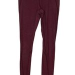 Lululemon Size 4 Wunder Under Pant Micro Stripe Heathered Wine Berry Bordeaux Photo 1