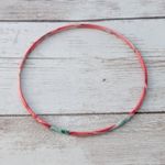Vintage Bracelet Red & Green Thin Bangle Photo 4