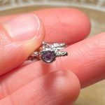 Judith Ripka  Sterling Silver CZ Amethyst Fleur-de-lis Key Enhancer Pendant Photo 13