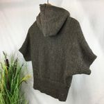 Peppe Peluso Brown Knit Hoody Hood Button Sweater S Photo 2