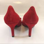 Love moschino Red Suede Leather Heart Stiletto Heels Pumps Photo 5