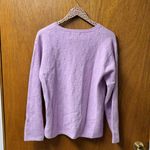 Blarney Woollen Mills Irish Long Sleeve Pullover Wool Blend Light Purple Large Photo 11