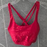 Lululemon NWOT  Energy Bra Manifesto 20YR Foil Dark Red Size 10 Limited Edition Photo 5