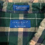 Oversized Green and Tan Flannel Size XL Photo 1