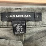 Club Monaco Womens Casual Straight Leg Pants Green Size 6 100% Cotton Photo 3