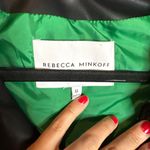 Rebecca Minkoff  black quilted faux leather bomber jacket Photo 2