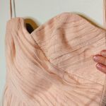 AMSALE Women's Blush Pink Sweetheart Neckline Wedding Chiffon Maxi Dress Size 2 Photo 9