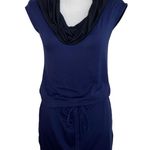 Athleta  Cowl Neck Jersey Stretch Knit Hooded Mini Athletic Activewear Dress, XS Photo 9