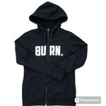 Alo Yoga Burncycle Black Zip Up Hoodie Size Small Photo 0