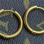 🆕️Gold Hoop Earrings Gold Photo 0