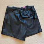 Francesca's Francesca’s Black Faux Leather Shorts Photo 0