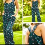 Matilda Jane  Evergreen Dream Jumpsuit Small Green Pockets ruffle straps pants Photo 1