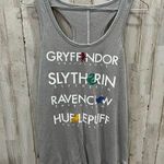 Harry Potter Houses Tank Top Gray Racerback Womens Size Small Photo 0