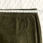Aerie  Natural Olive Green Pull On Groove On Rib Velour Flare Loungewear Pants M Photo 7