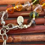 Joan Rivers Vibrant Orange and Green Crystal Bead Necklace 60”-63” Photo 3