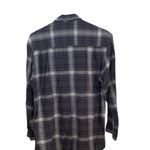 IZOD Vintage  black & Gray Plaid cotton Button Up Shirt Fall Gorpcore Cabincore Photo 5