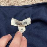 Fashion On Earth  Navy Blue Wrap Mini Skirt. Photo 1