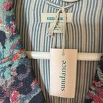 Sundance NWT  Blue Matisse Abstract Floral 100% Cotton Blazer Small Photo 7