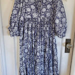 Daughters of India Kyra floral midi dress in Blue Iris size xs Photo 0
