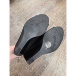 Seychelles  Perfect Match Black Suede Leather Mule Wedges Heels Shoes 7 Photo 5