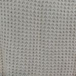 Crème colored scoop neck waffle sweater Size M Photo 2