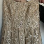 David's Bridal Gold Prom Dress Photo 2