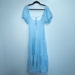 Honorine Spa Blue Elodie Long Dress Size Small Photo 3