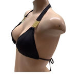 Beach Joy  Size Small Black Triangle Padded Bikini Top. Preowned Photo 2