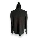 Arizona Jeans 5/$65 Arizona Womens Sweater Sz L Black Pocket Wide Ribbed Oversized Photo 3