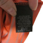 MOSSIMO Sleeveless Peplum Top Striped Officewear XS Orange Photo 3