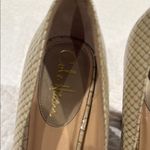 Cole Haan Cream Textured Peep-Toe Heels Photo 1
