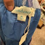 Sundance  Floral Ruffle Asymmetrical Hem Skirt Blue Pink Size PL Petite Large‎ Photo 7