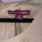 Jessica London Size 20 Midi Shift Dress Linen Blend Tan Photo 3