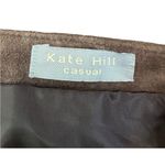 Kate Hill Brown Leather Pencil Skirt size 8 Photo 2