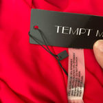 Red Swim Top. Has Side Tie and Soft Cups. Adjustable Straps. Size 16W NWOT Photo 2