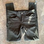 American Eagle Super Stretch Dark Green Sateen Skinny Jeggings | 2 Regular Photo 0