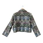 NEW IDENTITY Vintage Cropped Southwestern Country Tapestry Jacket Size M NEW Green Size M Photo 5
